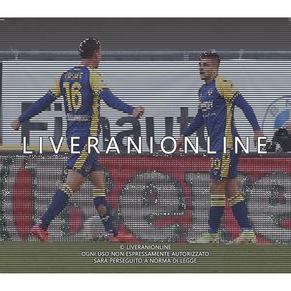 HELLAS VERONA - ATALANTA CAMPIONATO CALCIO SERIE A TIM 12.12.2021 NELLA FOTO ESULTANZA DOPO IL GOL DI GIOVANNI SIMEONE ©SANTANDREA/AGENZIA ALDO LIVERANI SAS