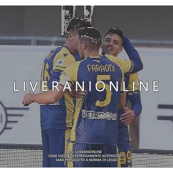 HELLAS VERONA - ATALANTA CAMPIONATO CALCIO SERIE A TIM 12.12.2021 NELLA FOTO ESULTANZA DOPO IL GOL DI GIOVANNI SIMEONE ©SANTANDREA/AGENZIA ALDO LIVERANI SAS