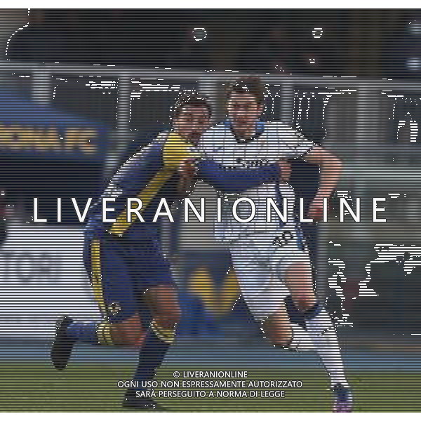 HELLAS VERONA - ATALANTA CAMPIONATO CALCIO SERIE A TIM 12.12.2021 NELLA FOTO ALEKSEJ MIRANCHUK E FEDERICO CECCHERINI ©SANTANDREA/AGENZIA ALDO LIVERANI SAS