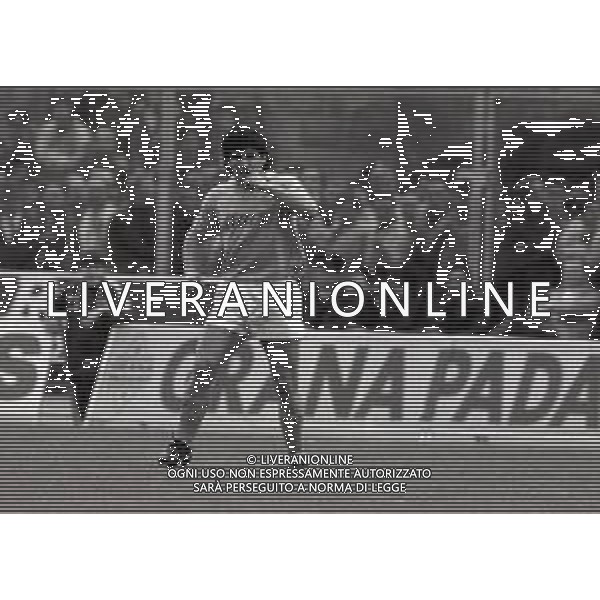 22-04-1990 BOLOGNA CAMPIONATO DI CALCIO SERIE A BOLOGNA-NAPOLI 2-4 NELLA FOTO DIEGO MARADONA AG ALDO LIVERANI SAS
