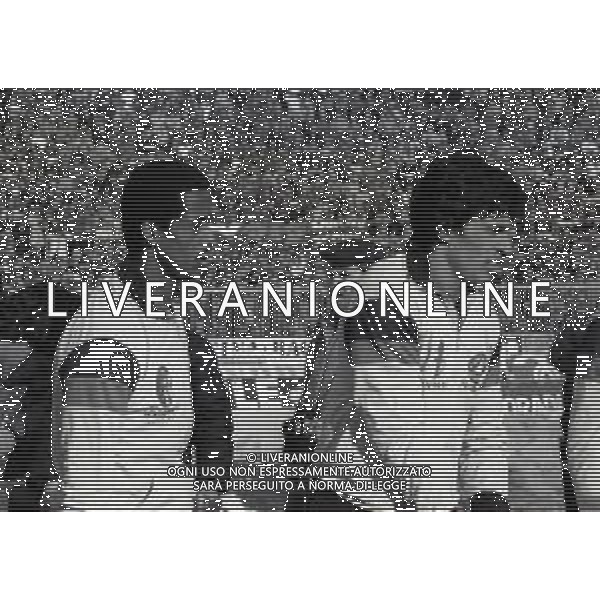 18-01-1981 BOLOGNA CAMPIONATO DI CALCIO SERIE A BOLOGNA-CATANZARO 0-0 NELLA FOTO ENEAS E GIUSEPPE ZINETTI AG ALDO LIVERANI SAS