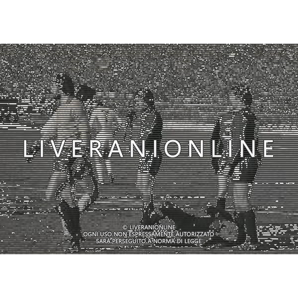 18-01-1981 BOLOGNA CAMPIONATO DI CALCIO SERIE A BOLOGNA-CATANZARO 0-0 NELLA FOTO AZIONE DI GIOCO AG ALDO LIVERANI SAS