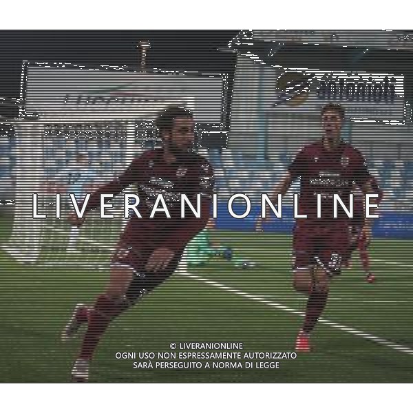 ENTELLA - REGGIANA CAMPIONATO CALCIO SERIE C LEGA PRO 13.12.2021 NELLA FOTO ESULTANZA DOPO IL GOL DI LUCA ZAMPARO ©SANTANDREA/AGENZIA ALDO LIVERANI SAS