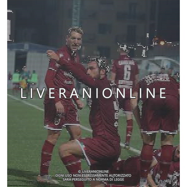 ENTELLA - REGGIANA CAMPIONATO CALCIO SERIE C LEGA PRO 13.12.2021 NELLA FOTO ESULTANZA DOPO IL GOL DI LUCA ZAMPARO ©SANTANDREA/AGENZIA ALDO LIVERANI SAS