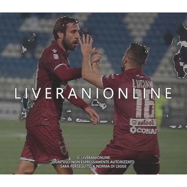 ENTELLA - REGGIANA CAMPIONATO CALCIO SERIE C LEGA PRO 13.12.2021 NELLA FOTO ESULTANZA DOPO IL GOL DI LUCA ZAMPARO ©SANTANDREA/AGENZIA ALDO LIVERANI SAS