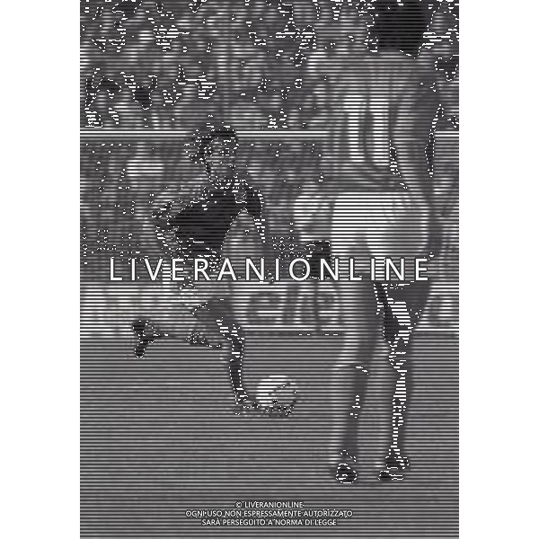 RETROSPETTIVA GIUSEPPE GIANNI CALCIATORE NELLA FOTO GIUSEPPE GIANNI CON LA MAGLIA DELLA NAZIONALE ITALIANA 26-04-1988 AG ALDO LIVERANI SAS