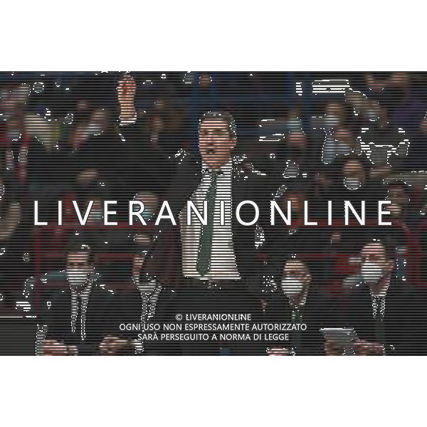 © TVRG Dimitris Priftis allenatore Panathinaikos AX Armani Exchange Milano vs Panathinaikos OPAP Atene Turkish Ailines EuroLeague - 15a giornata regular season Assago (MI) 14-12-2021 Mediolanum Forum foto Roberto Garavaglia/ag. Aldo Liverani sas