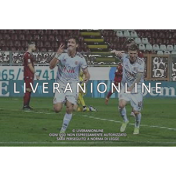 REGGINA - ALESSANDRIA CAMPIONATO CALCIO SERIE BKT 12.12.2021 NELLA FOTO ESULTANZA DOPO IL GOL DI GABRIEL LUNETTA CON SIMONE CORAZZA ©GAREFFA/AGENZIA ALDO LIVERANI SAS