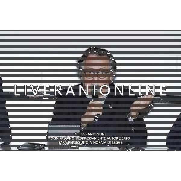 IMOLA 15 12 2021 AUTODROMO ENZO E DINO FERRARI CONFERENZA STAMPA BILANCIO DELLA STAGIONE 2021 E LA PRESENTAZIONE DEI PRINCIPALI EVENTI DEL CALENDARIO 2022 NELLA FOTO PRESIDENTE DELL\' AUTODROMO ENZO E DINO FERRARI GIANCARLO MINARDI ©SANNA/AGENZIA ALDO LIVERANI SAS