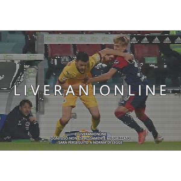 15-12-2021. Cagliari Calcio - A.S. Cittadella. Sedicesimi Coppa Italia 2021-2022. Italia, Sardegna, Cagliari, Stadio Unipol Domus. Salvatore Moi/Aldo Liverani s.a.s. Nella foto: DONNARUMMA Daniele Cittadella, Roberto Biancu Cagliari ©MOI/AGENZIA ALDO LIVERANI SAS