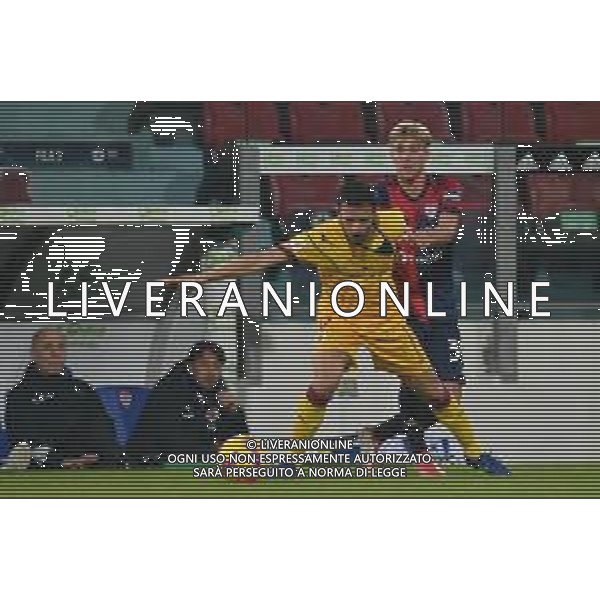 15-12-2021. Cagliari Calcio - A.S. Cittadella. Sedicesimi Coppa Italia 2021-2022. Italia, Sardegna, Cagliari, Stadio Unipol Domus. Salvatore Moi/Aldo Liverani s.a.s. Nella foto: DONNARUMMA Daniele Cittadella, Roberto Biancu Cagliari ©MOI/AGENZIA ALDO LIVERANI SAS