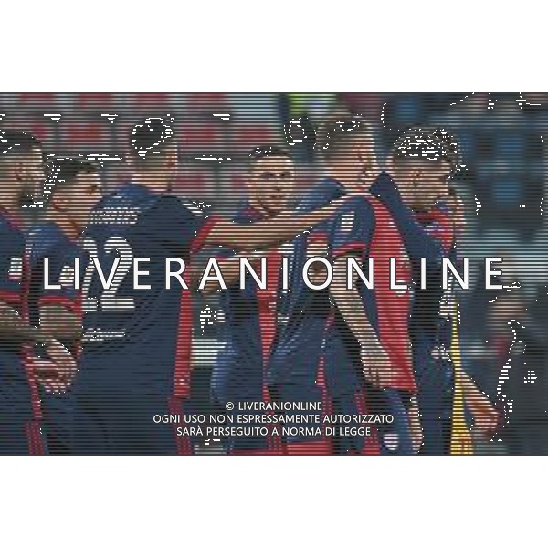 15-12-2021. Cagliari Calcio - A.S. Cittadella. Sedicesimi Coppa Italia 2021-2022. Italia, Sardegna, Cagliari, Stadio Unipol Domus. Salvatore Moi/Aldo Liverani s.a.s. Nella foto: gol ed esultanza Cagliari in casa contro Cittadella. Segna:Alessandro Deiola Cagliari ©MOI/AGENZIA ALDO LIVERANI SAS