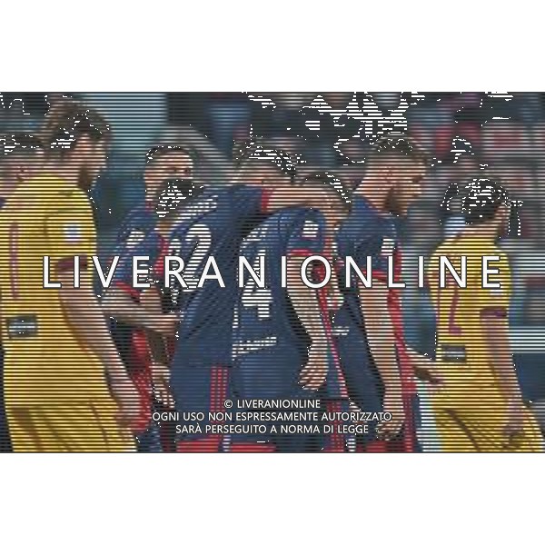 15-12-2021. Cagliari Calcio - A.S. Cittadella. Sedicesimi Coppa Italia 2021-2022. Italia, Sardegna, Cagliari, Stadio Unipol Domus. Salvatore Moi/Aldo Liverani s.a.s. Nella foto: gol ed esultanza Cagliari in casa contro Cittadella. Segna:Alessandro Deiola Cagliari ©MOI/AGENZIA ALDO LIVERANI SAS
