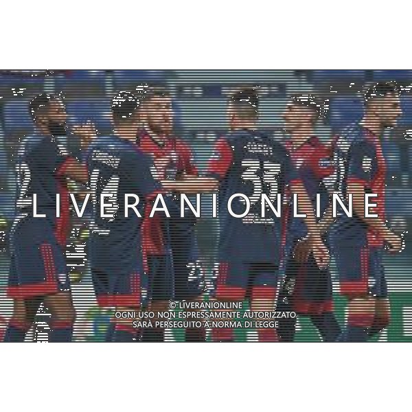 15-12-2021. Cagliari Calcio - A.S. Cittadella. Sedicesimi Coppa Italia 2021-2022. Italia, Sardegna, Cagliari, Stadio Unipol Domus. Salvatore Moi/Aldo Liverani s.a.s. Nella foto: gol ed esultanza Cagliari in casa contro Cittadella. Segna:Damir Ceter Cagliari ©MOI/AGENZIA ALDO LIVERANI SAS