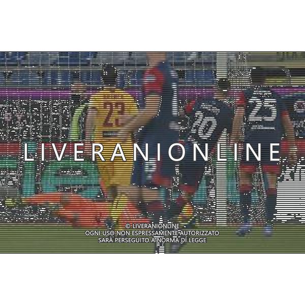 15-12-2021. Cagliari Calcio - A.S. Cittadella. Sedicesimi Coppa Italia 2021-2022. Italia, Sardegna, Cagliari, Stadio Unipol Domus. Salvatore Moi/Aldo Liverani s.a.s. Nella foto: gol ed esultanza Cagliari in casa contro Cittadella. Segna: Gaston Pereiro Cagliari ©MOI/AGENZIA ALDO LIVERANI SAS