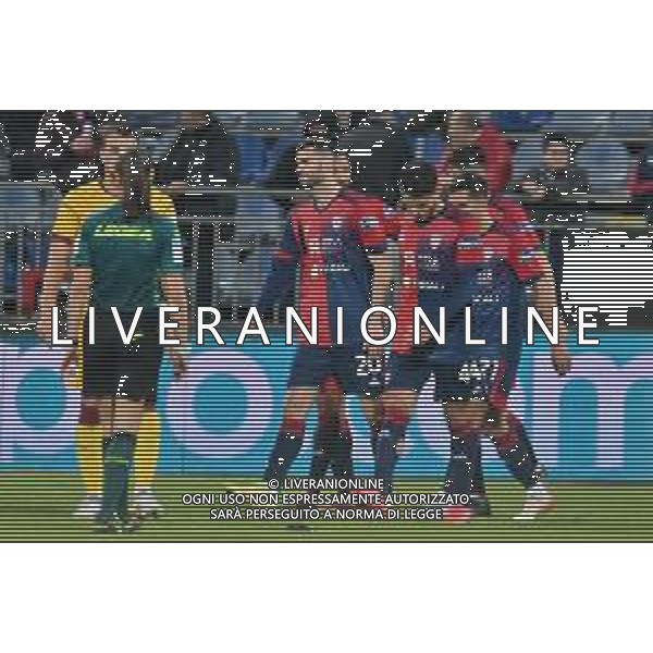 15-12-2021. Cagliari Calcio - A.S. Cittadella. Sedicesimi Coppa Italia 2021-2022. Italia, Sardegna, Cagliari, Stadio Unipol Domus. Salvatore Moi/Aldo Liverani s.a.s. Nella foto: gol ed esultanza Cagliari in casa contro Cittadella. Segna: Gaston Pereiro Cagliari ©MOI/AGENZIA ALDO LIVERANI SAS