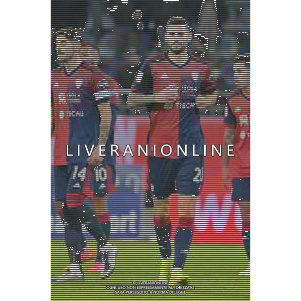 15-12-2021. Cagliari Calcio - A.S. Cittadella. Sedicesimi Coppa Italia 2021-2022. Italia, Sardegna, Cagliari, Stadio Unipol Domus. Salvatore Moi/Aldo Liverani s.a.s. Nella foto: gol ed esultanza Cagliari in casa contro Cittadella. Segna: Gaston Pereiro Cagliari ©MOI/AGENZIA ALDO LIVERANI SAS