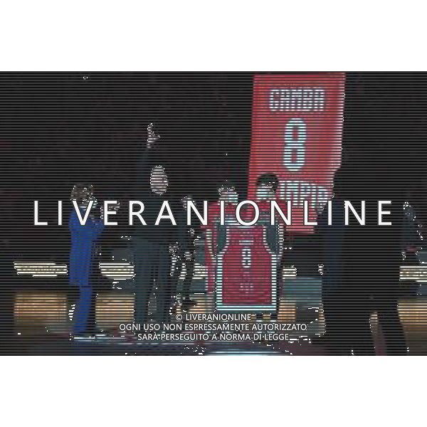 ¬© TVRG l\'omaggio dell\'Olimpia Milano a Sandro Gamba AX Armani Exchange Milano vs Real Madrid Turkish Airlines EuroLeague - 16a giornata regular season Assago (MI) 16-12-2021 Mediolanum Forum foto Roberto Garavaglia/ag. Aldo Liverani sas/AGENZIA ALDO LIVERANI SAS