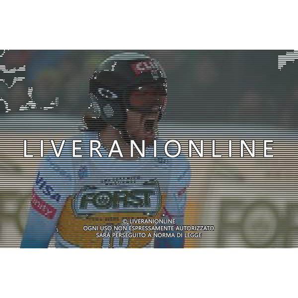 TommasiniR/LMedia - 2021 FIS Ski World Cup - Men&#39;s Downhill - alpine ski race 18 December 2021 - Saslong, Val Gardena, Italy Photo showing: Bryce Bennet (USA) @TommasiniR/LMedia/AGENZIA ALDO LIVERANI SAS