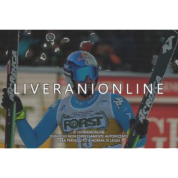 TommasiniR/LMedia - 2021 FIS Ski World Cup - Men&#39;s Downhill - alpine ski race 18 December 2021 - Saslong, Val Gardena, Italy Photo showing: Dominik Paris (ITA) @TommasiniR/LMedia/AGENZIA ALDO LIVERANI SAS