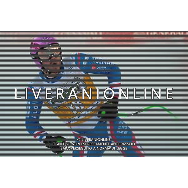 TommasiniR/LMedia - 2021 FIS Ski World Cup - Men&#39;s Downhill - alpine ski race 18 December 2021 - Saslong, Val Gardena, Italy Photo showing: Nils Allegre (FRA) @TommasiniR/LMedia/AGENZIA ALDO LIVERANI SAS