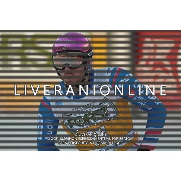 TommasiniR/LMedia - 2021 FIS Ski World Cup - Men&#39;s Downhill - alpine ski race 18 December 2021 - Saslong, Val Gardena, Italy Photo showing: Nils Allegre (FRA) @TommasiniR/LMedia/AGENZIA ALDO LIVERANI SAS