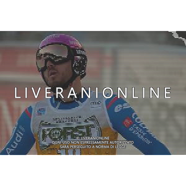 TommasiniR/LMedia - 2021 FIS Ski World Cup - Men&#39;s Downhill - alpine ski race 18 December 2021 - Saslong, Val Gardena, Italy Photo showing: Nils Allegre (FRA) @TommasiniR/LMedia/AGENZIA ALDO LIVERANI SAS