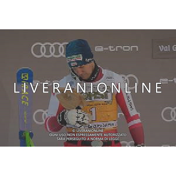 TommasiniR/LMedia - 2021 FIS Ski World Cup - Men&#39;s Downhill - alpine ski race 18 December 2021 - Saslong, Val Gardena, Italy Photo showing: Otmar Striedinger (AUT) second place in a Val Gardena downhill. @TommasiniR/LMedia/AGENZIA ALDO LIVERANI SAS