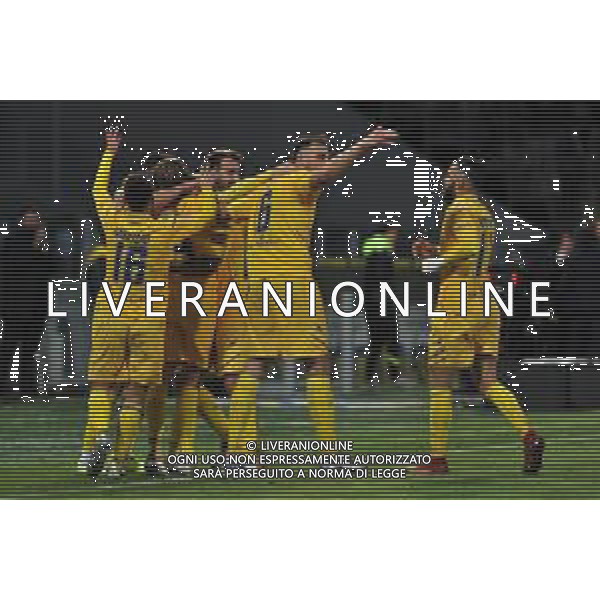 Frosinone vs SPAL Campionato Serie B - 18 Giornata Stadio B.Stirpe - Frosinone 18-12-2021 nella foto Esultanza Frosinone ©Federico Gaetano/AGENZIA ALDO LIVERANI SAS