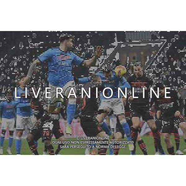 Eljif Elmas (Napoli) segna il gol dell\'1 a 0 Milan vs Napoli Campionato Serie A TIM - 18a giornata Milano 19-12-2021 Stadio Giuseppe Meazza - San Siro foto Roberto Garavaglia/ag. Aldo Liverani sas /AGENZIA ALDO LIVERANI SAS