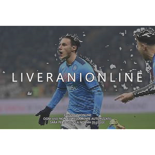 Eljif Elmas (Napoli) esulta dopo il gol dell\'1 a 0 Milan vs Napoli Campionato Serie A TIM - 18a giornata Milano 19-12-2021 Stadio Giuseppe Meazza - San Siro foto Roberto Garavaglia/ag. Aldo Liverani sas /AGENZIA ALDO LIVERANI SAS