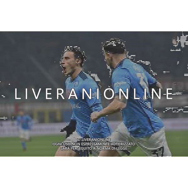 Eljif Elmas (Napoli) esulta dopo il gol dell\'1 a 0 Milan vs Napoli Campionato Serie A TIM - 18a giornata Milano 19-12-2021 Stadio Giuseppe Meazza - San Siro foto Roberto Garavaglia/ag. Aldo Liverani sas /AGENZIA ALDO LIVERANI SAS