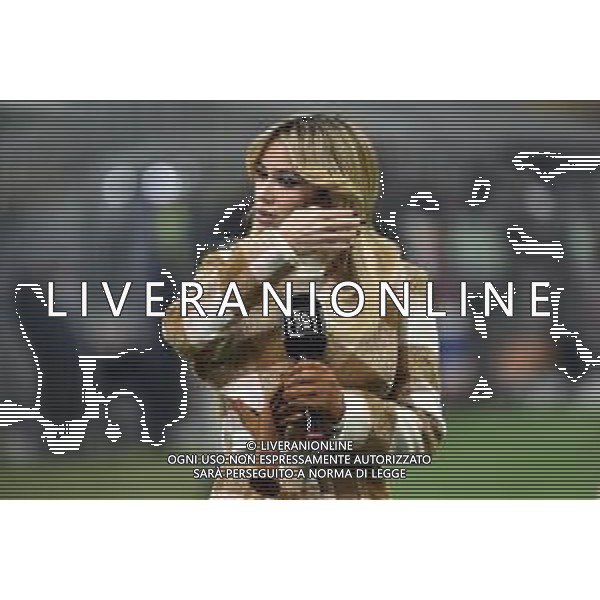 Diletta Leotta giornalista di DAZN Milan vs Napoli Campionato Serie A TIM - 18a giornata Milano 19-12-2021 Stadio Giuseppe Meazza - San Siro foto Roberto Garavaglia/ag. Aldo Liverani sas /AGENZIA ALDO LIVERANI SAS