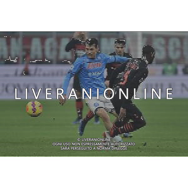 Hirving Lozano (Napoli) Milan vs Napoli Campionato Serie A TIM - 18a giornata Milano 19-12-2021 Stadio Giuseppe Meazza - San Siro foto Roberto Garavaglia/ag. Aldo Liverani sas /AGENZIA ALDO LIVERANI SAS