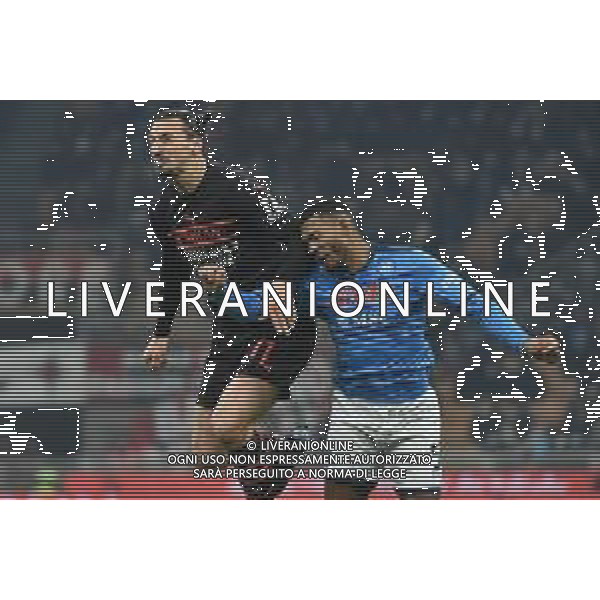Zlatan Ibrahimovic (Milan) e Juan Jesus (Napoli) Milan vs Napoli Campionato Serie A TIM - 18a giornata Milano 19-12-2021 Stadio Giuseppe Meazza - San Siro foto Roberto Garavaglia/ag. Aldo Liverani sas /AGENZIA ALDO LIVERANI SAS