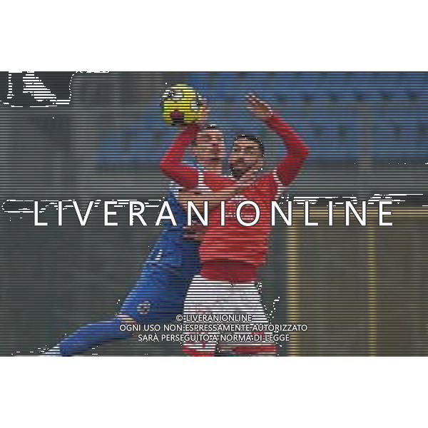 © TVRG Roberto Marino (Seregno) SX e Daniele Giorico (Triestina) DX Seregno vs Triestina Campionato Serie C girone A - 20a giornata Seregno (MB) 21-12-2021 Stadio Ferruccio foto Roberto Garavaglia/ag. Aldo Liverani sas/AGENZIA ALDO LIVERANI SAS