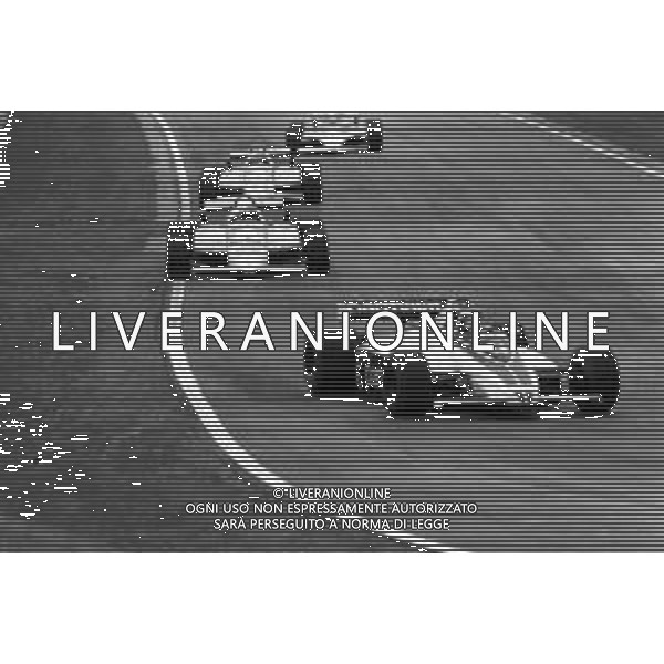 GRAN PREMIO DI SAN MARINO CAMPIONATO MONDIALE DI FORMULA 1, AUTODROMO DI IMOLA 3 MAGGIO 1981 - RETROSPETTIVA Nella foto il pilota Hector Rebaque su Brabham-Ford Cosworth e Mario Andretti ©Archivio Giovanni Liverani/AGENZIA ALDO LIVERANI SAS