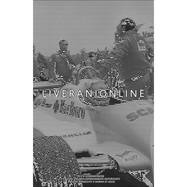 GRAN PREMIO DI SAN MARINO CAMPIONATO MONDIALE DI FORMULA 1, AUTODROMO DI IMOLA 3 MAGGIO 1981 - RETROSPETTIVA Nella foto il pilota Mario Andretti su Alfa Romeo ©Archivio Giovanni Liverani/AGENZIA ALDO LIVERANI SAS