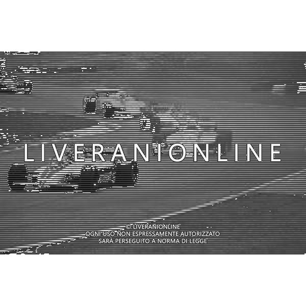 GRAN PREMIO DI SAN MARINO CAMPIONATO MONDIALE DI FORMULA 1, AUTODROMO DI IMOLA 3 MAGGIO 1981 - RETROSPETTIVA Nella foto il pilota Nelson Piquet su Brabham-Ford Cosworth e Mario Andretti ©Archivio Giovanni Liverani/AGENZIA ALDO LIVERANI SAS