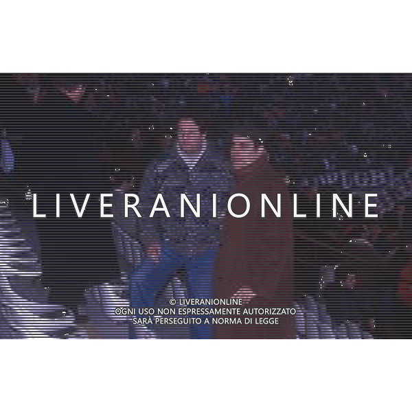RETROSPETTIVA TEO TEOCOLI ATTORE NELLA FOTO TEO TEOCOLI CON RENATO POZZETTO ALLO STADIO SAN SIRO NELL\'ANNO 1990  AG ALDO LIVERANI SAS  