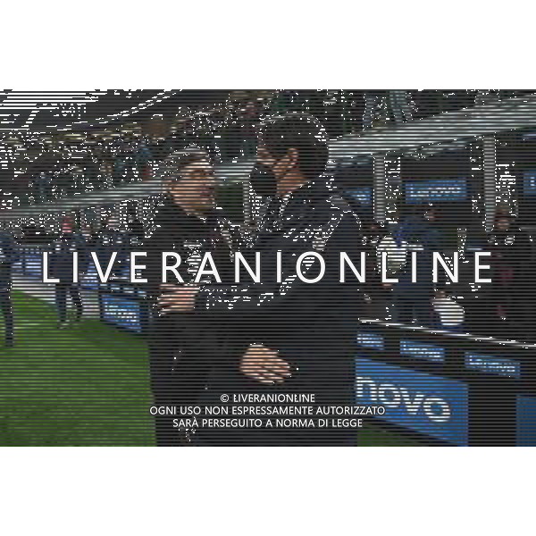 Ivan Juric allenatore Torino SX e Simone Inzaghi allenatore Inter DX Inter vs Torino Campionato Serie A TIM - 19a giornata Milano 22-12-2021 Stadio Giuseppe Meazza - San Siro foto Roberto Garavaglia/ag. Aldo Liverani sas /AGENZIA ALDO LIVERANI SAS
