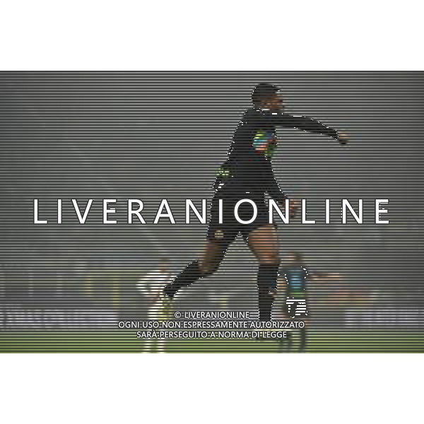Denzel Dumfries (Inter) esulta dopo il gol dell\'1 a 0 Inter vs Torino Campionato Serie A TIM - 19a giornata Milano 22-12-2021 Stadio Giuseppe Meazza - San Siro foto Roberto Garavaglia/ag. Aldo Liverani sas /AGENZIA ALDO LIVERANI SAS