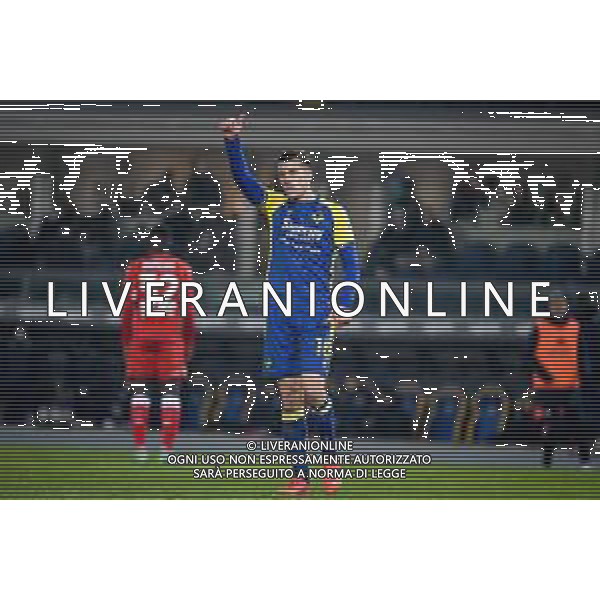 GriffoniE/LMedia - Hellas Verona FC vs ACF Fiorentina - italian soccer Serie A match 2021/2022 22 December 2021 - Marcantonio Bentegodi stadium, Verona, Italy Photo showing: Verona\'s Nicolo Casale happiness @GriffoniE/LMedia/AGENZIA ALDO LIVERANI SAS