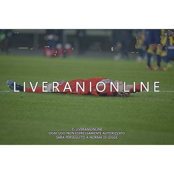 GriffoniE/LMedia - Hellas Verona FC vs ACF Fiorentina - italian soccer Serie A match 2021/2022 22 December 2021 - Marcantonio Bentegodi stadium, Verona, Italy Photo showing: Disappointment of Fiorentina\'s Dusan Vlahovic @GriffoniE/LMedia/AGENZIA ALDO LIVERANI SAS