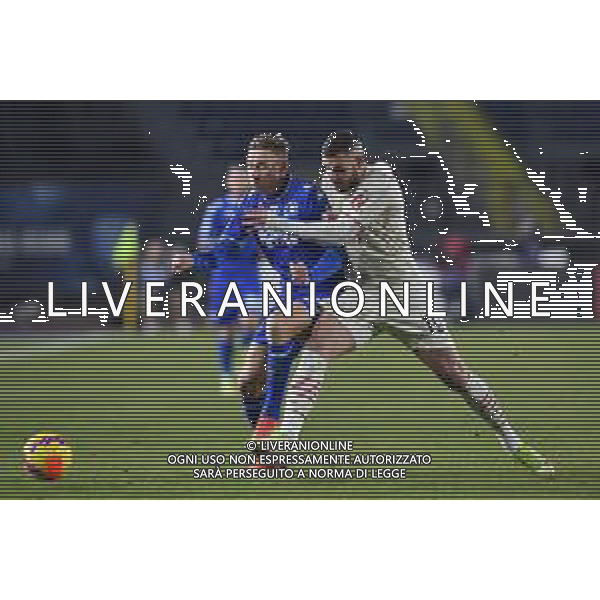 GuglielmiL/LMedia - Empoli FC vs AC Milan - italian soccer Serie A match 2021/2022 22 December 2021 - Carlo Castellani stadium, Empoli, Italy Photo showing: Szymon Zurkowski (Empoli) and Theo Hernandez (Milan) @GuglielmiL/LMedia/AGENZIA ALDO LIVERANI SAS