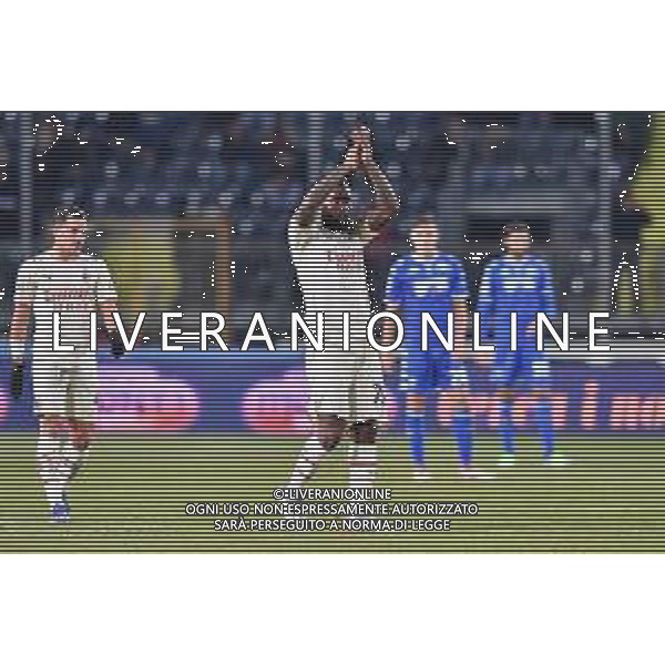 GuglielmiL/LMedia - Empoli FC vs AC Milan - italian soccer Serie A match 2021/2022 22 December 2021 - Carlo Castellani stadium, Empoli, Italy Photo showing: Franck Kessie (Milan) celebrates after scoring a goal @GuglielmiL/LMedia/AGENZIA ALDO LIVERANI SAS