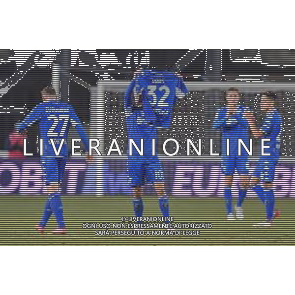 GuglielmiL/LMedia - Empoli FC vs AC Milan - italian soccer Serie A match 2021/2022 22 December 2021 - Carlo Castellani stadium, Empoli, Italy Photo showing: Nedim Bajrami (Empoli) celebrates after scoring a goal @GuglielmiL/LMedia/AGENZIA ALDO LIVERANI SAS