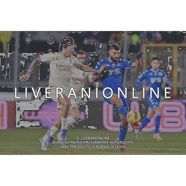 GuglielmiL/LMedia - Empoli FC vs AC Milan - italian soccer Serie A match 2021/2022 22 December 2021 - Carlo Castellani stadium, Empoli, Italy Photo showing: Sandro Tonali (Milan) and Patrick Cutrone (Empoli) @GuglielmiL/LMedia/AGENZIA ALDO LIVERANI SAS