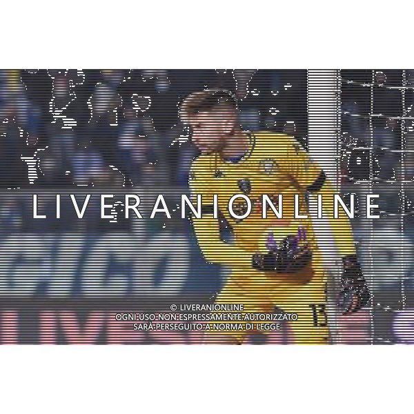 GuglielmiL/LMedia - Empoli FC vs AC Milan - italian soccer Serie A match 2021/2022 22 December 2021 - Carlo Castellani stadium, Empoli, Italy Photo showing: Guglielmo Vicario (Empoli) @GuglielmiL/LMedia AG ALDO LIVERANI SAS