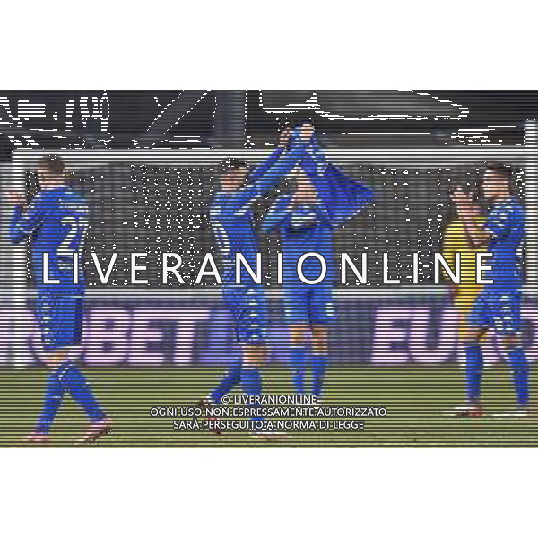 GuglielmiL/LMedia - Empoli FC vs AC Milan - italian soccer Serie A match 2021/2022 22 December 2021 - Carlo Castellani stadium, Empoli, Italy Photo showing: Nedim Bajrami (Empoli) celebrates after scoring a goal @GuglielmiL/LMedia AG ALDO LIVERANI SAS